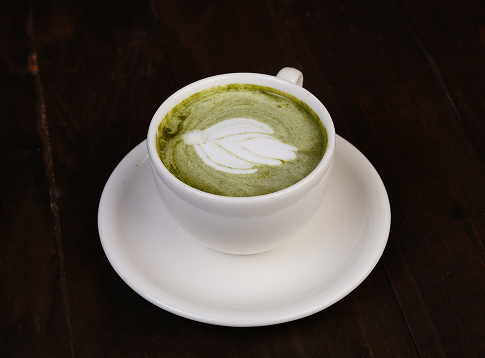 Hot Matcha Tea Latte
